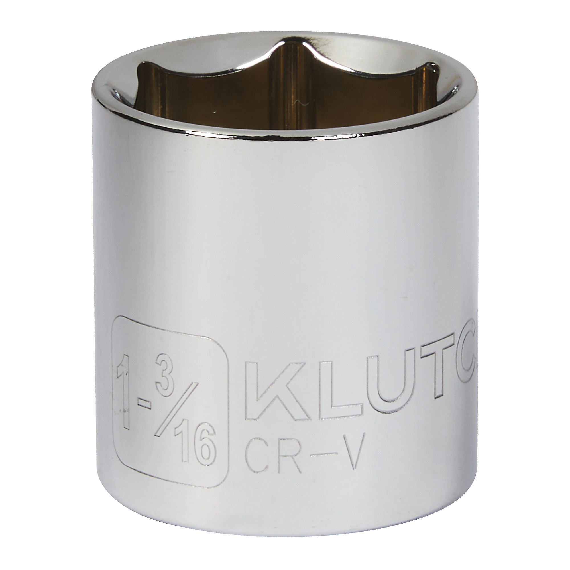 Klutch 1/2in.-Drive Socket, 1-3/16in., SAE, 6-Point, Alloy Steel